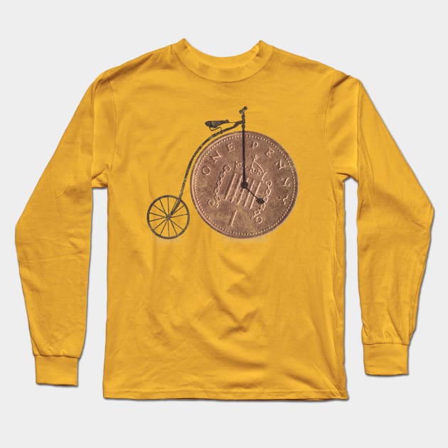 Penny Farthing Long Sleeve T-Shirt by digsy